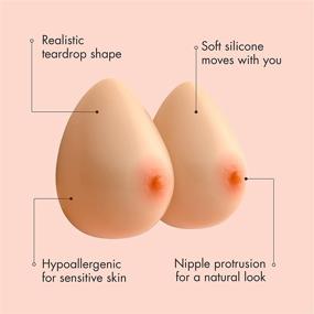 img 1 attached to Feminique 1000Gr Silicone Breast Crossdresser Women's Clothing