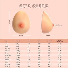 img 3 attached to Feminique 1000Gr Silicone Breast Crossdresser Women's Clothing