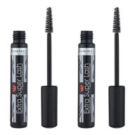 👁️ комплект rimmel extra super lash, двойная чернота, 0.1 унции, 2 штуки в упаковке логотип