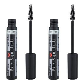 img 2 attached to 👁️ Rimmel Extra Super Lash Value Pack, Double Black, 0.1 oz, Pack of 2