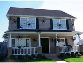 img 2 attached to 🕷️ Gigantic 4.9 Ft Halloween Spider: Soft, Hairy, and Scary Decoration for Indoor/Outdoor Use