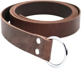 img 3 attached to Mythrojan Leather Belt Steel Viking Men's Accessories