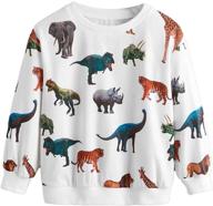 wdirara toddler dinosaur sweatshirt multicolored logo