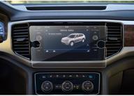 📱 lfotpp glass screen protector - high clarity for 2018-2021 volkswagen tiguan arteon 8 inch car navigation touch display logo