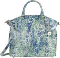 👜 brahmin large duxbury satchel: stylish top-handle bags for women's handbags & wallets in black logo