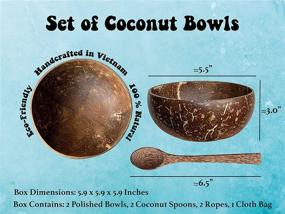 img 3 attached to 🥥 Premium EMRSTORES Organic Coconut Wooden Spoons: Enhance Your Kitchen with Sustainable Elegance