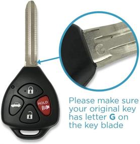 img 1 attached to 🔑 2-Pack Keyless Entry Remote Car Key for Toyota Corolla Venza Avalon GQ4-29T with G Chip - Keyless2Go Replacement