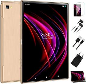 img 4 attached to 📱 YESTEL 10.1 Inch Android 10.0 Tablet - 5G/2.4G Dual Band WiFi, Octa-Core Processor, 64GB ROM, Full HD Display, 6000mAh Battery, Dual Camera, Bluetooth, GPS - Gold