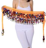 💃 zltdream belly dance color film gong hip scarf chiffon: vibrant and flowing accessories for mesmerizing belly dance performances логотип