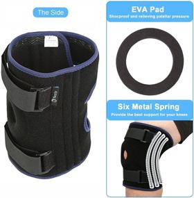 img 1 attached to 🏋️ Nvorliy Plus Size Knee Brace XL-8XL: Superior Open-Patella Stabilizer for Arthritis, ACL, Running, Pain Relief, Meniscus Tear, Post-Surgery Recovery - Breathable Neoprene Support