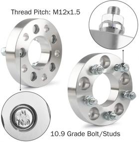 img 1 attached to 💥 Адаптеры колесные GAsupply 5x4.75 до 5x4.5: 1.25 дюйма, дистанционные кольца колес 5x120.65 мм до 5x114.3 мм - подходит для Chevrolet Camaro S10 Blazer GMC Sonoma Pontiac