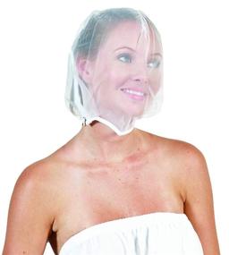 img 4 attached to 🧥 Betty Dain Makeup Protector Hood: Hair and Makeup Protection Garment for Getting Dressed, Triple Protection with Zipper Closure, White Nylon Chiffon, Machine Washable