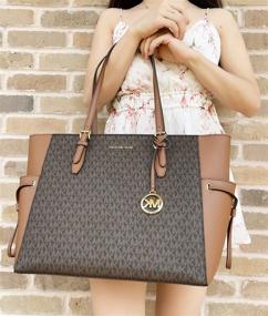 img 1 attached to 👜 Великолепная коллекция женских сумок и кошельков Michael Kors из сафьяновой кожи с завязками - роскошные и стильные аксессуары на любой случай!