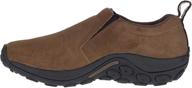 👞 merrell jungle moc dark earth: стильные и комфортные слипоны для активного отдыха на открытом воздухе. логотип