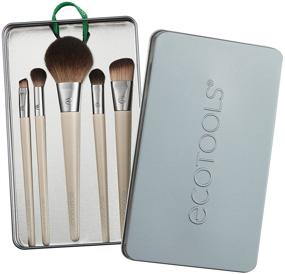 img 3 attached to 🖌️ EcoTools Makeup Brush Set for Eyeshadow, Foundation, Blush, and Concealer with Bonus Storage Case, Enhance Your Beauty Routine, Perfect for Traveling, 6 Piece Set