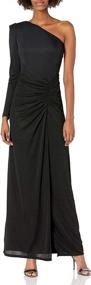 img 2 attached to Halston Heritage Womens Sleeve Ruched Women's Clothing for Dresses