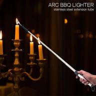 🔥 rechargeable usb arc lighter - summoner telescopic candle lighter for outdoor cooking, bbqs, camping, hiking, fireworks, home kitchen logo