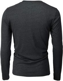 img 2 attached to 👕Мужская повседневная футболка Henley H2H CMTTL139 для улучшения SEO