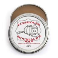 🔥 firehouse dark moustache wax - strong hold all-weather beard & mustache grooming | handmade by john the fireman logo