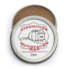 img 4 attached to 🔥 Firehouse Dark Moustache Wax - Strong Hold All-Weather Beard & Mustache Grooming | Handmade by John The Fireman