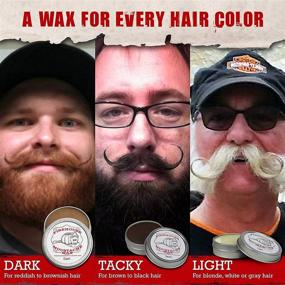 img 2 attached to 🔥 Firehouse Dark Moustache Wax - Strong Hold All-Weather Beard & Mustache Grooming | Handmade by John The Fireman