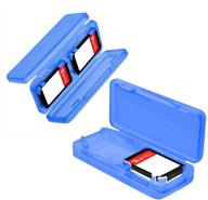 skyview 2pcs 4 game memory card protection hard case nintendo 3dsll game cartridge holders storage sd case organizing switch games card logo