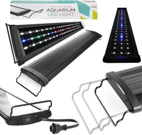 img 3 attached to 🐠 Enhance Your Underwater Oasis with Koval Aquarium Lighting Fish Tank Light Hood - Adjustable Brackets, Brilliant White and Serene Blue LEDs