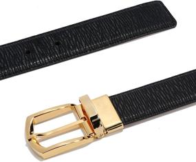 img 2 attached to Genuine Leather Single Buckle Boyfriend