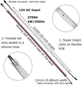 img 3 attached to Litever Lighting Flexible Workshop 4 Strip 2700K