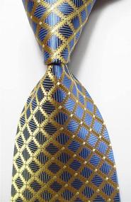 img 2 attached to Stylish Secdtie Spring Gingham Modern Necktie for Men's Ties, Cummerbunds & Pocket Squares