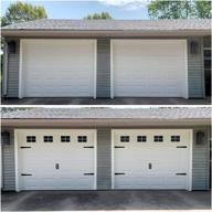 🚗 enhance your garage with 32 magnetic panels: easy installation 2 car garage kits with fake windows and hardware decorative - size 6.14" x 4 logo