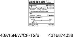 img 1 attached to 💡 GE Soft White 74038 40-Watt, 300-Lumen A15 Light Bulb with Intermediate Base, 2-Pack: Efficient Illumination for your Home