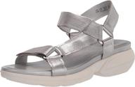 naturalizer womens flores sandal silver logo