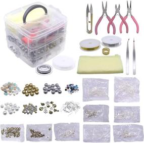 img 2 attached to 💍 EDOBLUE Deluxe Jewelry Making Supplies Kit: Charms, Beads, Pliers, & More for DIY Crafts - Perfect for Adults, Teens & Teen Girls