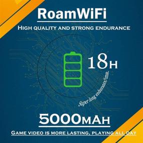 img 1 attached to 🌐 RoamWiFi R10: Powerful 4G LTE Mobile WiFi Hotspot - Fast Speeds, Global Connectivity, Extended Battery Life