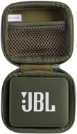 hermitshell travel case for jbl go2 - waterproof ultra portable bluetooth speaker (green) logo