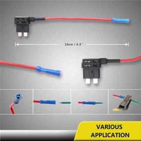 img 1 attached to 🚗 Recoil 10 Pack 12V Car Add-a-Circuit Fuse Tap Adapter with 10A, 20A Fuses - ATC Blade Fuse Holder Included (FT1-10)