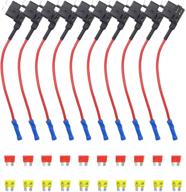 🚗 recoil 10 pack 12v car add-a-circuit fuse tap adapter with 10a, 20a fuses - atc blade fuse holder included (ft1-10) logo