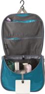 🧳 travelling light hanging toiletry bag for effortless organization - l - pacific blue логотип