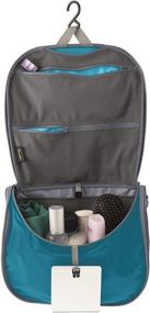 img 4 attached to 🧳 Travelling Light Hanging Toiletry Bag for Effortless Organization - L - Pacific Blue