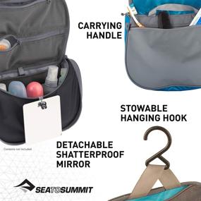 img 1 attached to 🧳 Travelling Light Hanging Toiletry Bag for Effortless Organization - L - Pacific Blue