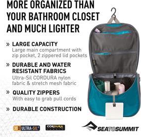 img 3 attached to 🧳 Travelling Light Hanging Toiletry Bag for Effortless Organization - L - Pacific Blue