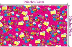 img 1 attached to 🎁 U'COVER Birthday Gift Wrapping Paper Sets - Happy Birthday Greetings Theme, 4 Styles Mix - Gift Wrap Papers for Gift Boxes, Decor for Girls Boys Kids, Baby Shower, Women - 10 Folded Sheets (20 * 29inch)