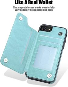 img 2 attached to MMHUO For IPhone 7/8/SE 2020 Case With Card Holder