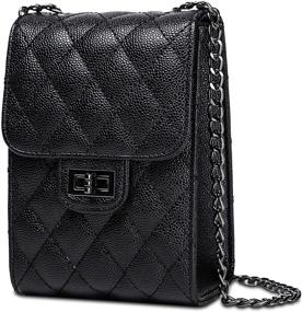 img 4 attached to Elegant Leather Crossbody Purse for Women: A Perfect Blend of Style and Functionality