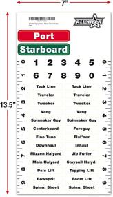 img 1 attached to ⛵️ All In Gear Sailboat Rigging Labels: Vinyl, Waterproof, Weather Resistant Stickers for Marine Safety - 2 Pack, Plus Safety Labels - Control Port and Starboard