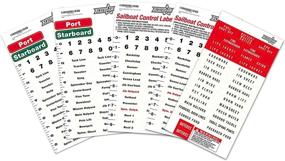 img 4 attached to ⛵️ All In Gear Sailboat Rigging Labels: Vinyl, Waterproof, Weather Resistant Stickers for Marine Safety - 2 Pack, Plus Safety Labels - Control Port and Starboard