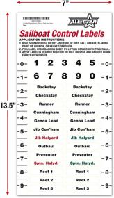 img 2 attached to ⛵️ All In Gear Sailboat Rigging Labels: Vinyl, Waterproof, Weather Resistant Stickers for Marine Safety - 2 Pack, Plus Safety Labels - Control Port and Starboard