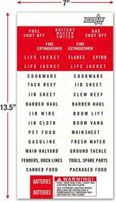 img 3 attached to ⛵️ All In Gear Sailboat Rigging Labels: Vinyl, Waterproof, Weather Resistant Stickers for Marine Safety - 2 Pack, Plus Safety Labels - Control Port and Starboard