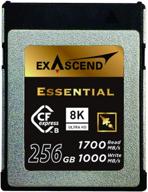 💾 exascend 256g/512g/1tb essential cfexpress карта типа-b: высокая скорость, 1,700mb/s, совместима с canon, nikon, panasonic логотип